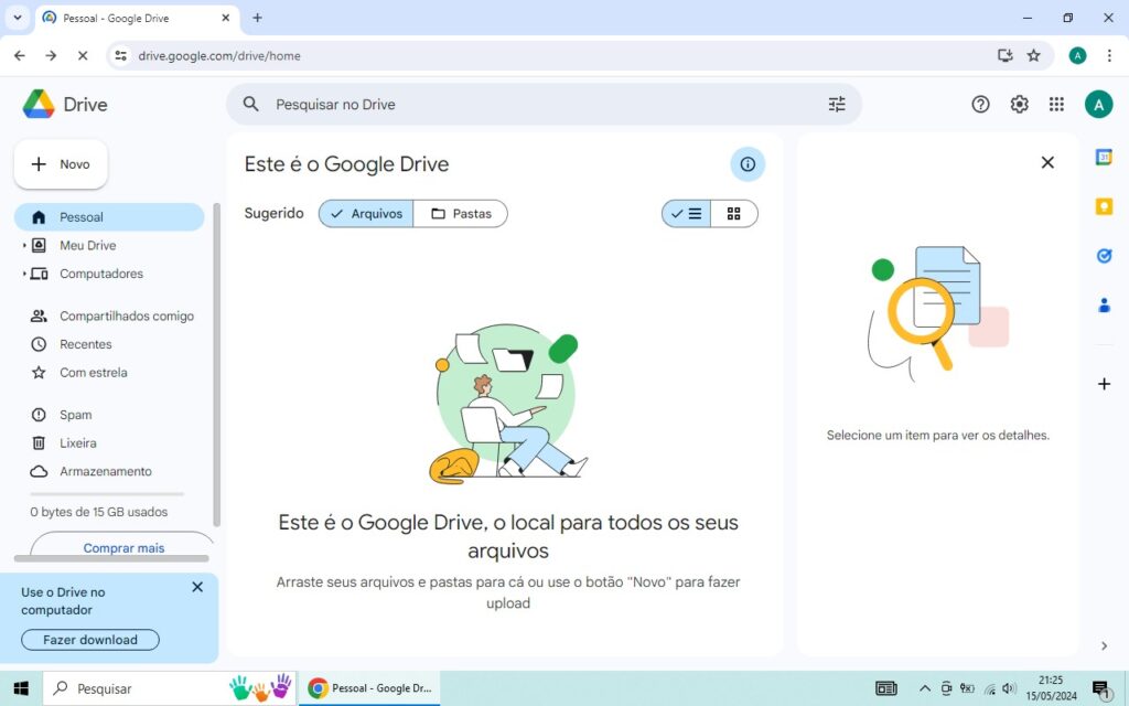 Google Drive em Portugues